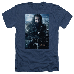 Hobbit Movie Trilogy, The Thorin Poster - Men's Heather T-Shirt Men's Heather T-Shirt The Hobbit   