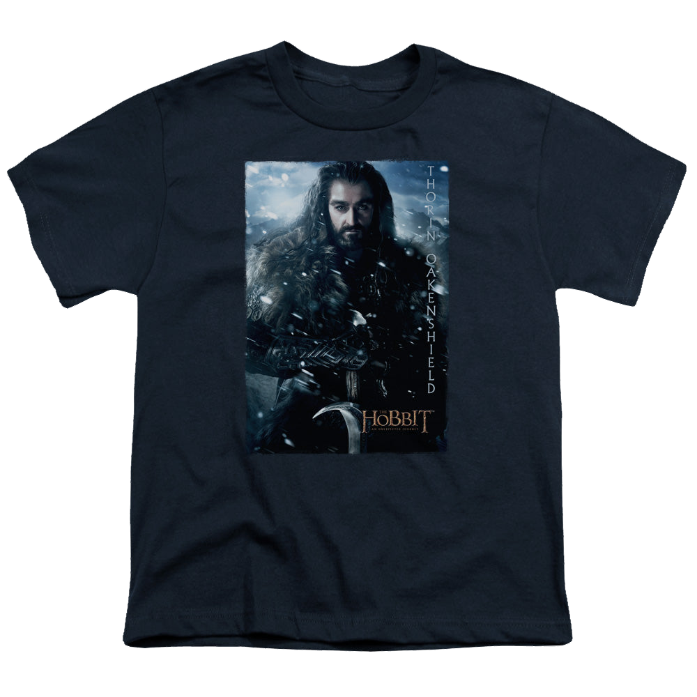 Hobbit Movie Trilogy, The Thorin Poster - Youth T-Shirt Youth T-Shirt (Ages 8-12) The Hobbit   