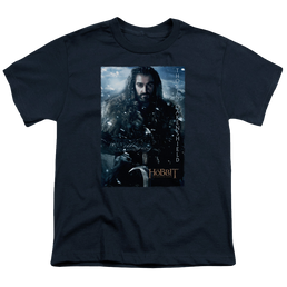Hobbit Movie Trilogy, The Thorin Poster - Youth T-Shirt Youth T-Shirt (Ages 8-12) The Hobbit   
