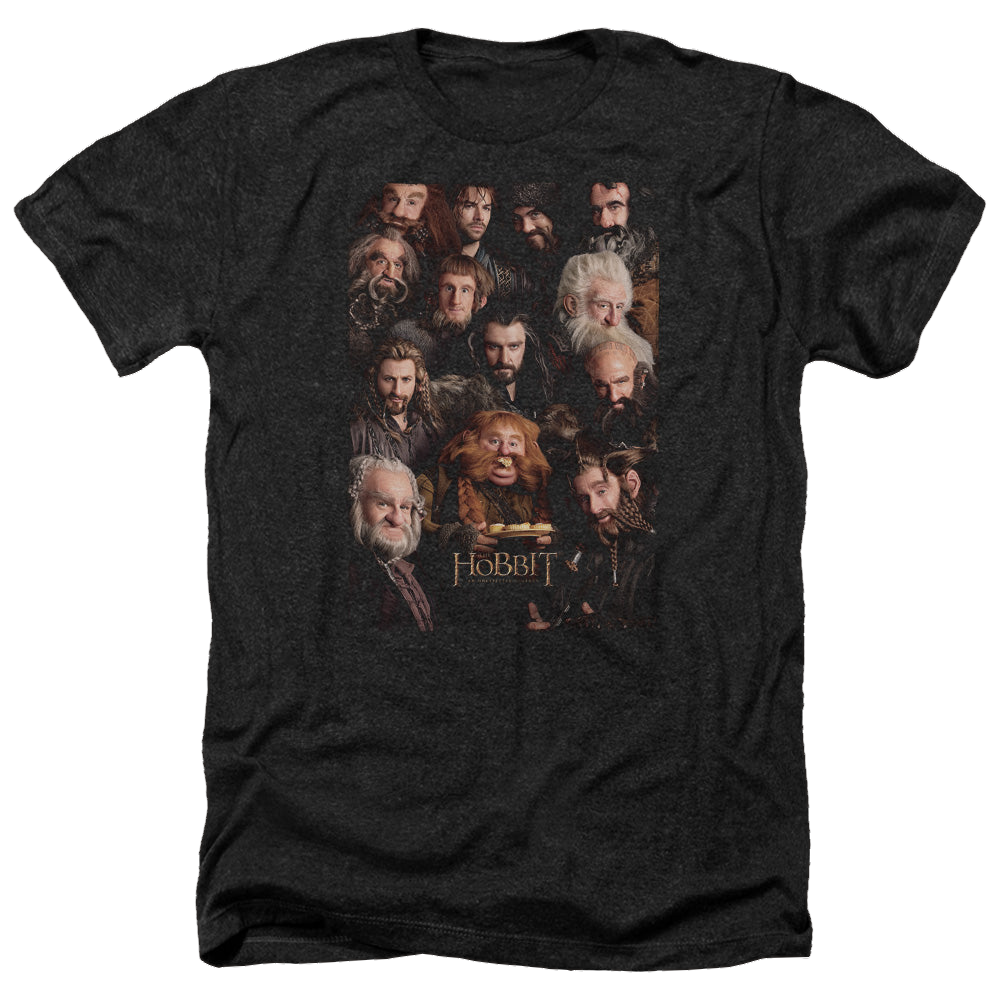 Hobbit Movie Trilogy, The Dwarves Poster - Men's Heather T-Shirt Men's Heather T-Shirt The Hobbit   