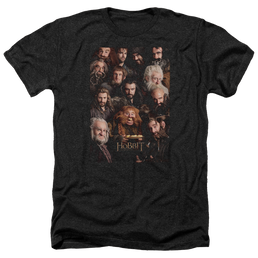Hobbit Movie Trilogy, The Dwarves Poster - Men's Heather T-Shirt Men's Heather T-Shirt The Hobbit   