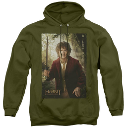 Hobbit Movie Trilogy, The Bilbo Poster - Pullover Hoodie Pullover Hoodie The Hobbit   