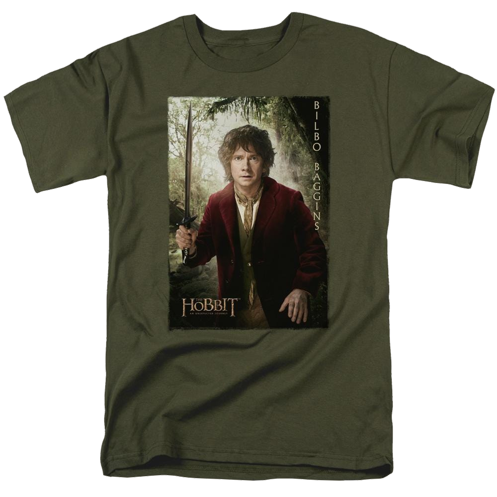 Hobbit Movie Trilogy, The Bilbo Poster - Men's Regular Fit T-Shirt Men's Regular Fit T-Shirt The Hobbit   