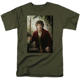 Hobbit Movie Trilogy, The Bilbo Poster - Men's Regular Fit T-Shirt Men's Regular Fit T-Shirt The Hobbit   