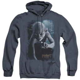 Hobbit Movie Trilogy, The Gollum Poster - Heather Pullover Hoodie Heather Pullover Hoodie The Hobbit   