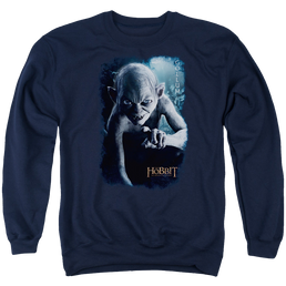 Hobbit Movie Trilogy, The Gollum Poster - Men's Crewneck Sweatshirt Men's Crewneck Sweatshirt The Hobbit   