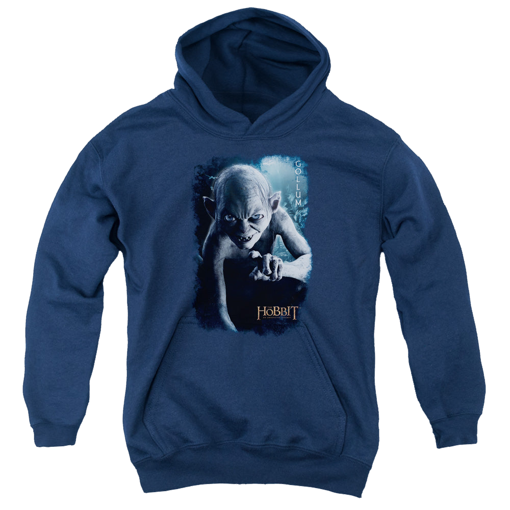 Hobbit Movie Trilogy, The Gollum Poster - Youth Hoodie Youth Hoodie (Ages 8-12) The Hobbit   
