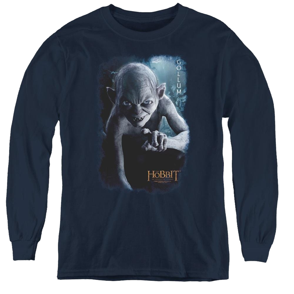 Hobbit Movie Trilogy, The Gollum Poster - Youth Long Sleeve T-Shirt Youth Long Sleeve T-Shirt The Hobbit   