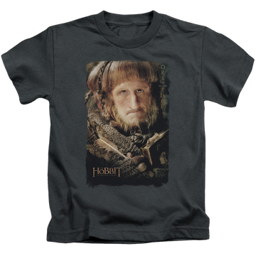 Charcoal kid's t-shirt for ages 4 to 7 with The Hobbit Ori graphic