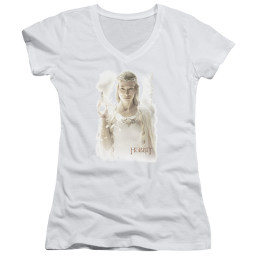 Hobbit Movie Trilogy, The Galadriel - Juniors V-Neck T-Shirt Juniors V-Neck T-Shirt The Hobbit   