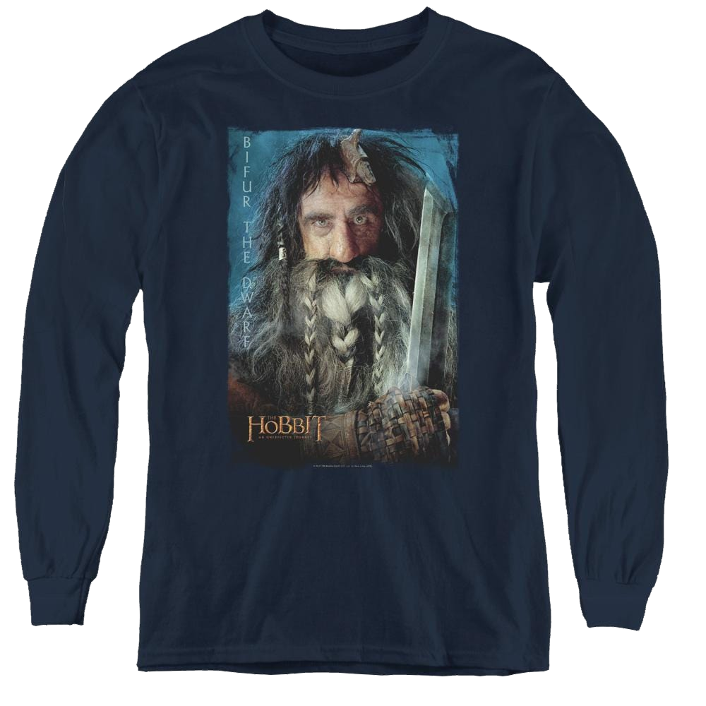 Hobbit Movie Trilogy, The Bifur - Youth Long Sleeve T-Shirt Youth Long Sleeve T-Shirt The Hobbit   