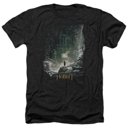 Hobbit Movie Trilogy, The At Smaugs Door - Men's Heather T-Shirt Men's Heather T-Shirt The Hobbit   