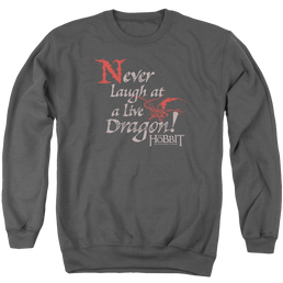 Hobbit Movie Trilogy, The Never Laugh - Men's Crewneck Sweatshirt Men's Crewneck Sweatshirt The Hobbit   