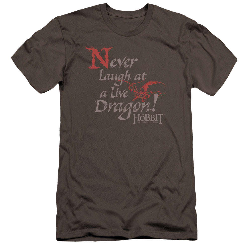 Hobbit Movie Trilogy, The Never Laugh - Men's Premium Slim Fit T-Shirt Men's Premium Slim Fit T-Shirt The Hobbit   