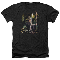 Hobbit Movie Trilogy, The Sword And Staff - Men's Heather T-Shirt Men's Heather T-Shirt The Hobbit   