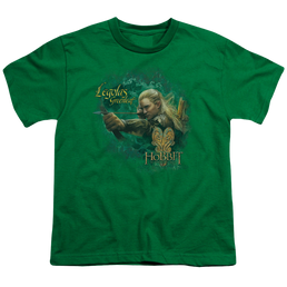Hobbit Movie Trilogy, The Greenleaf - Youth T-Shirt Youth T-Shirt (Ages 8-12) The Hobbit   