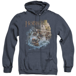 Hobbit Movie Trilogy, The Barreling Down - Heather Pullover Hoodie Heather Pullover Hoodie The Hobbit   