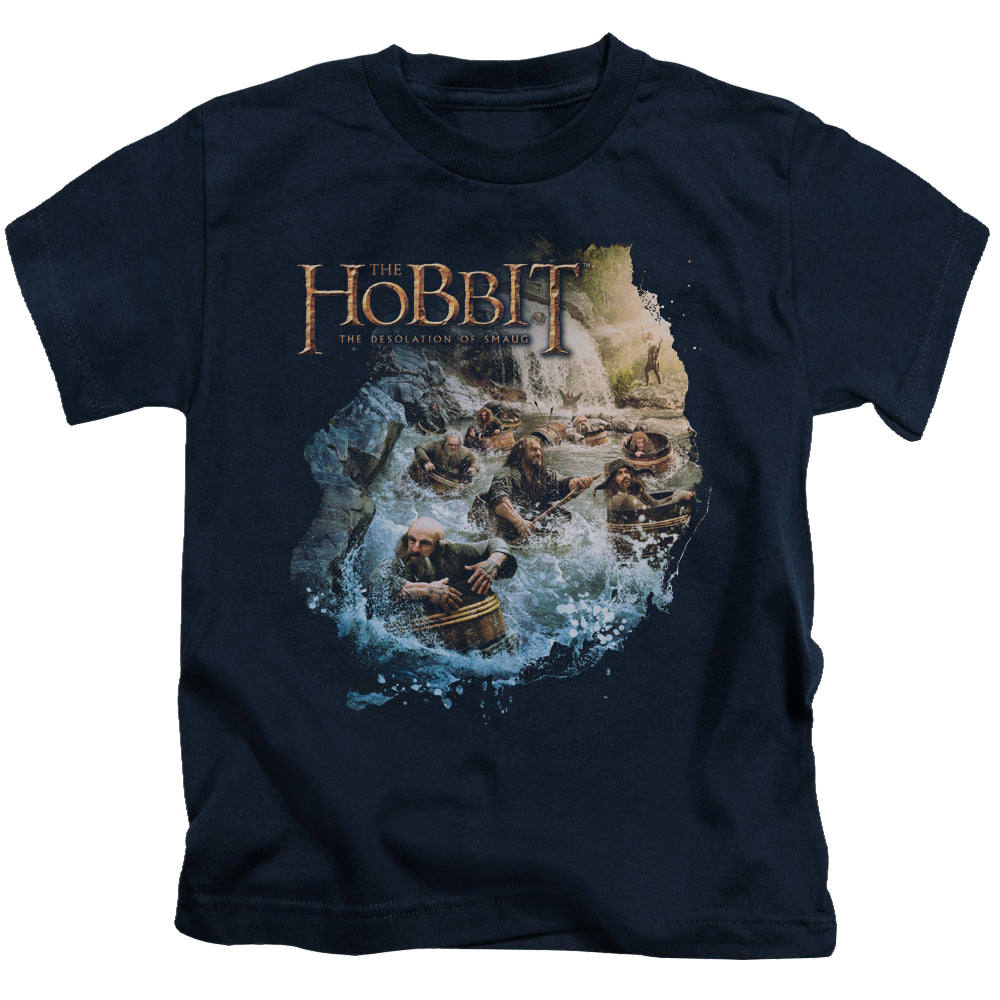 Hobbit Movie Trilogy, The Barreling Down - Kid's T-Shirt Kid's T-Shirt (Ages 4-7) The Hobbit   