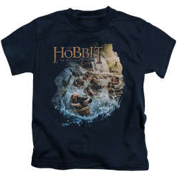 Hobbit Movie Trilogy, The Barreling Down - Kid's T-Shirt Kid's T-Shirt (Ages 4-7) The Hobbit   