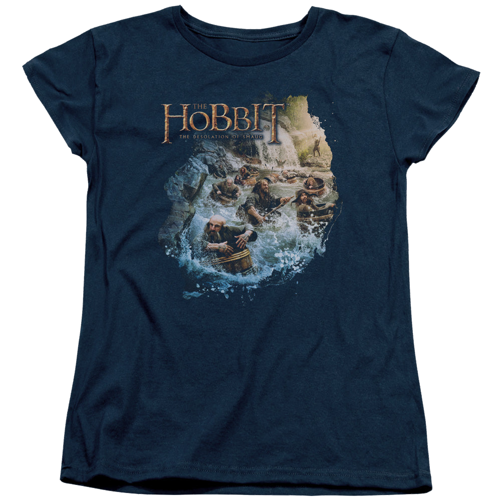 Hobbit Movie Trilogy, The Barreling Down - Women's T-Shirt Women's T-Shirt The Hobbit   
