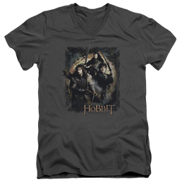 Hobbit Movie Trilogy, The Weapons Drawn - Men's V-Neck T-Shirt Men's V-Neck T-Shirt The Hobbit   