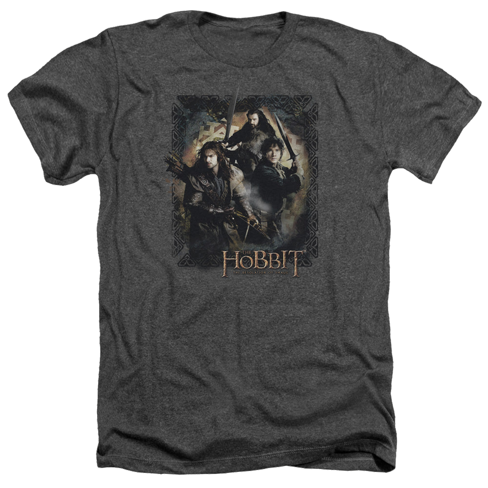 Hobbit Movie Trilogy, The Weapons Drawn - Men's Heather T-Shirt Men's Heather T-Shirt The Hobbit   