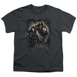 Hobbit Movie Trilogy, The Weapons Drawn - Youth T-Shirt Youth T-Shirt (Ages 8-12) The Hobbit   