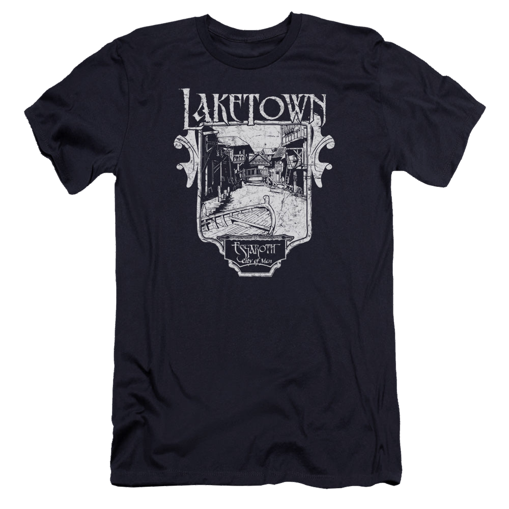 Hobbit Movie Trilogy, The Laketown Simple - Men's Premium Slim Fit T-Shirt Men's Premium Slim Fit T-Shirt The Hobbit   