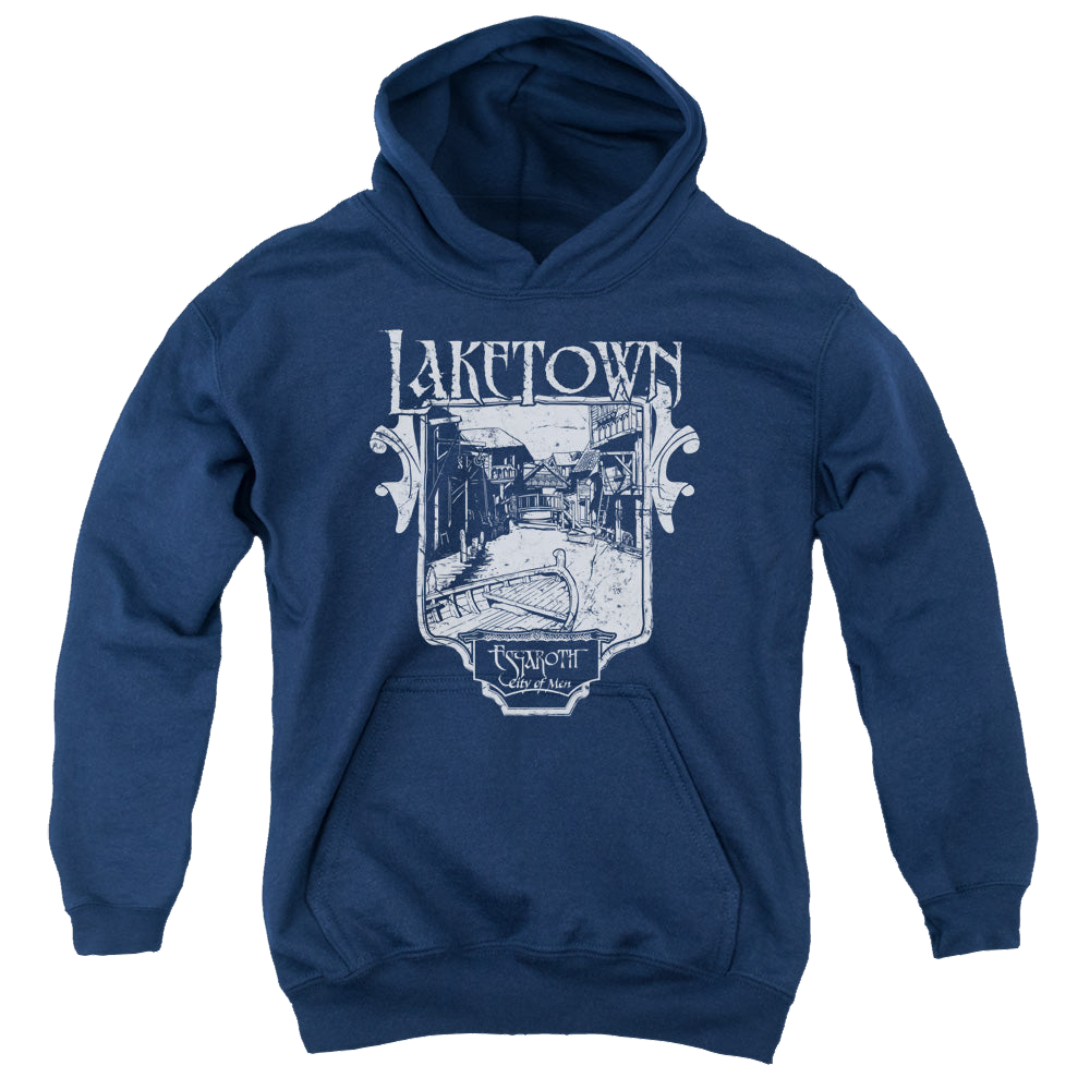 Hobbit Movie Trilogy, The Laketown Simple - Youth Hoodie Youth Hoodie (Ages 8-12) The Hobbit   