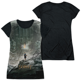 Hobbit Movie Trilogy, The Big Poster - Juniors Black Back T-Shirt Juniors Black Back T-Shirt The Hobbit   
