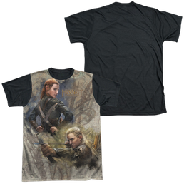 Hobbit Movie Trilogy, The Elves - Men's Black Back T-Shirt Men's Black Back T-Shirt The Hobbit   
