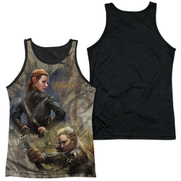 Hobbit Movie Trilogy, The Elves - Men's Black Back Tank Top Men's Black Back Tank The Hobbit   