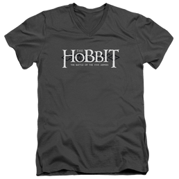 Hobbit Movie Trilogy, The Ornate Logo - Men's V-Neck T-Shirt Men's V-Neck T-Shirt The Hobbit   
