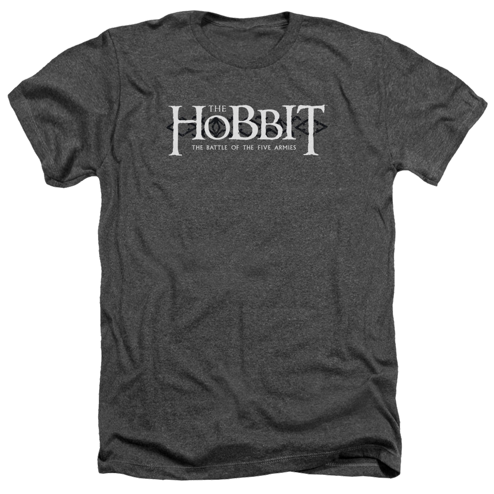 Hobbit Movie Trilogy, The Ornate Logo - Men's Heather T-Shirt Men's Heather T-Shirt The Hobbit   