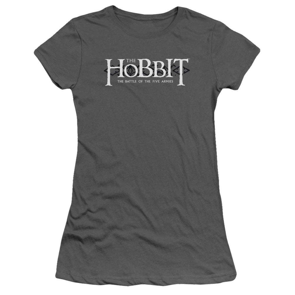 Hobbit Movie Trilogy, The Ornate Logo - Juniors T-Shirt Juniors T-Shirt The Hobbit   