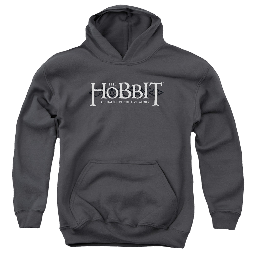 Hobbit Movie Trilogy, The Ornate Logo - Youth Hoodie Youth Hoodie (Ages 8-12) The Hobbit   