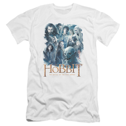 Hobbit Movie Trilogy, The Main Characters - Men's Premium Slim Fit T-Shirt Men's Premium Slim Fit T-Shirt The Hobbit   