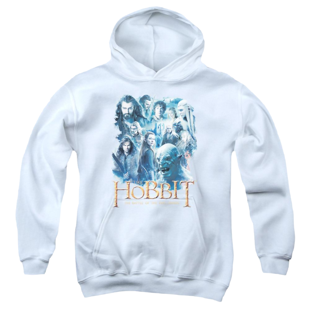 Hobbit Movie Trilogy, The Main Characters - Youth Hoodie Youth Hoodie (Ages 8-12) The Hobbit   