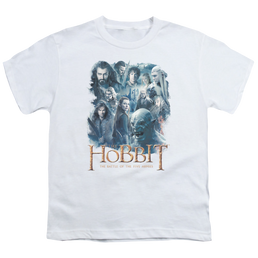 Hobbit Movie Trilogy, The Main Characters - Youth T-Shirt Youth T-Shirt (Ages 8-12) The Hobbit   