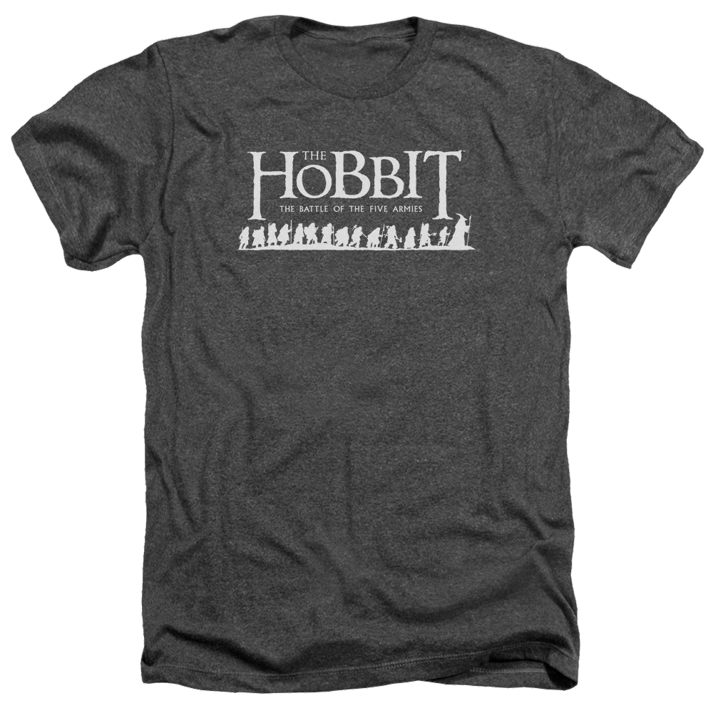 Hobbit Movie Trilogy, The Walking Logo - Men's Heather T-Shirt Men's Heather T-Shirt The Hobbit   
