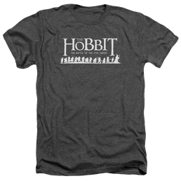 Hobbit Movie Trilogy, The Walking Logo - Men's Heather T-Shirt Men's Heather T-Shirt The Hobbit   