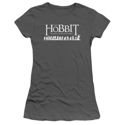 Hobbit Movie Trilogy, The Walking Logo - Juniors T-Shirt Juniors T-Shirt The Hobbit   