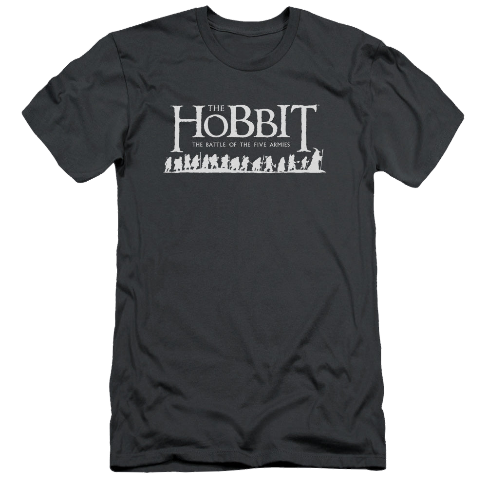 Hobbit Movie Trilogy, The Walking Logo - Men's Slim Fit T-Shirt Men's Slim Fit T-Shirt The Hobbit   