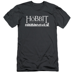 Hobbit Movie Trilogy, The Walking Logo - Men's Slim Fit T-Shirt Men's Slim Fit T-Shirt The Hobbit   