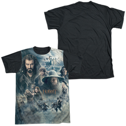 Hobbit Movie Trilogy, The Epic Poster - Men's Black Back T-Shirt Men's Black Back T-Shirt The Hobbit   