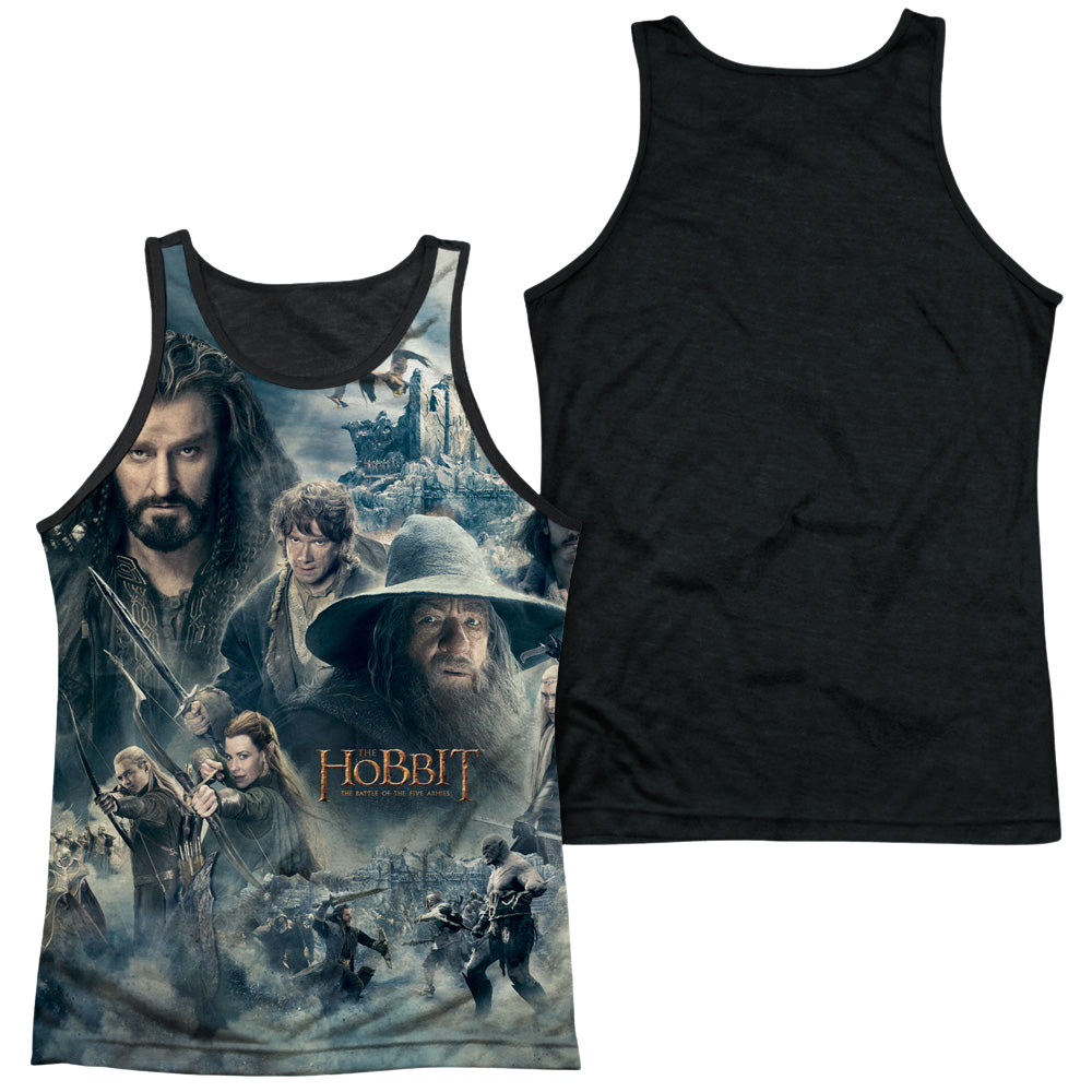 Hobbit Movie Trilogy, The Epic Poster - Men's Black Back Tank Top Men's Black Back Tank The Hobbit   