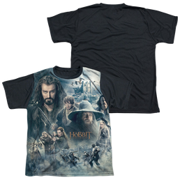 Hobbit Movie Trilogy, The Epic Poster - Youth Black Back T-Shirt Youth Black Back T-Shirt (Ages 8-12) The Hobbit   