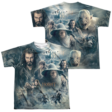 The Hobbit Epic Poster youth all-over print t-shirt for ages 8 to 12