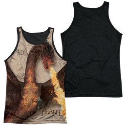 Hobbit Movie Trilogy, The Smaug Attack - Men's Black Back Tank Top Men's Black Back Tank The Hobbit   