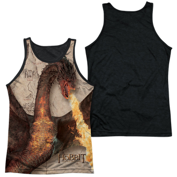 The Hobbit Smaug Attack men's black back tank